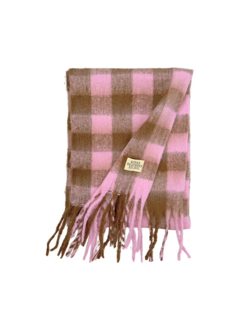 BUFANDA A CUADROS XXL