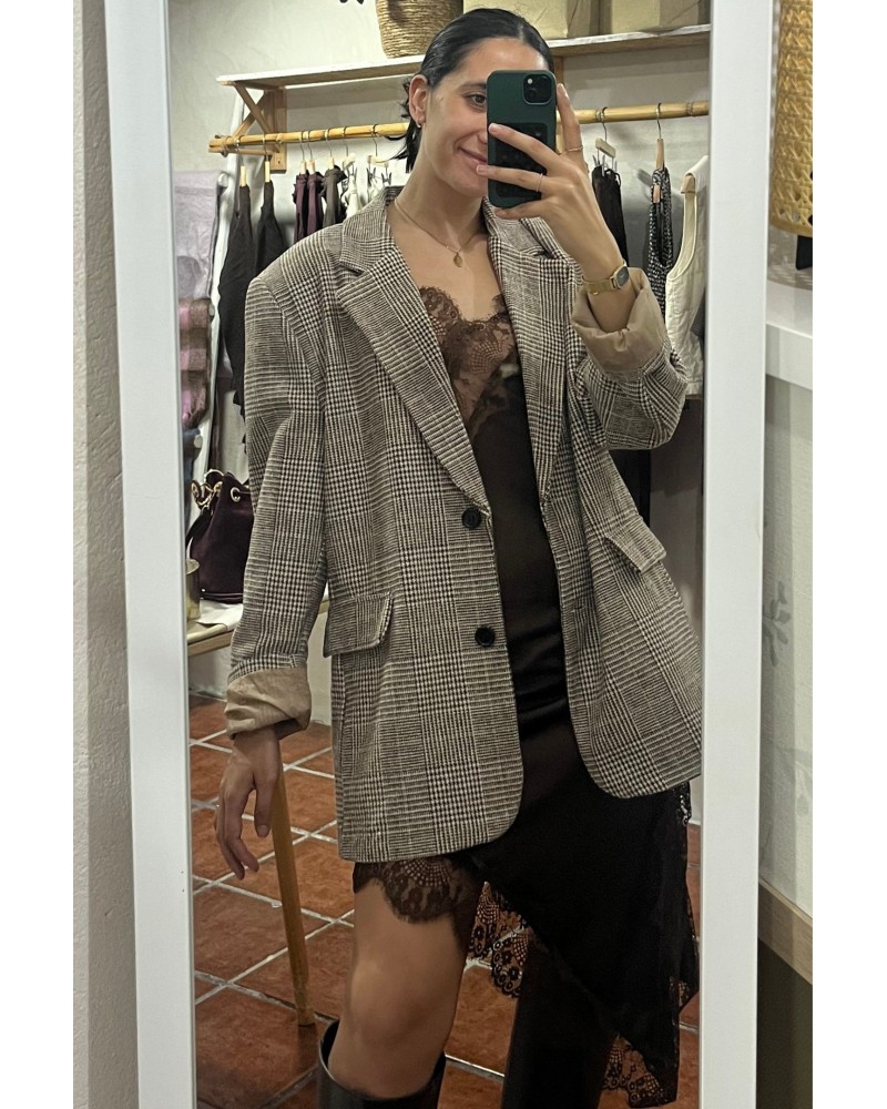 BLAZER OVERSIZE CUADROS