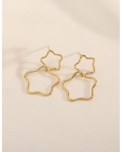 PENDIENTES DOBLE STAR