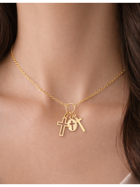 CADENA SACRED TRIO CRUCES