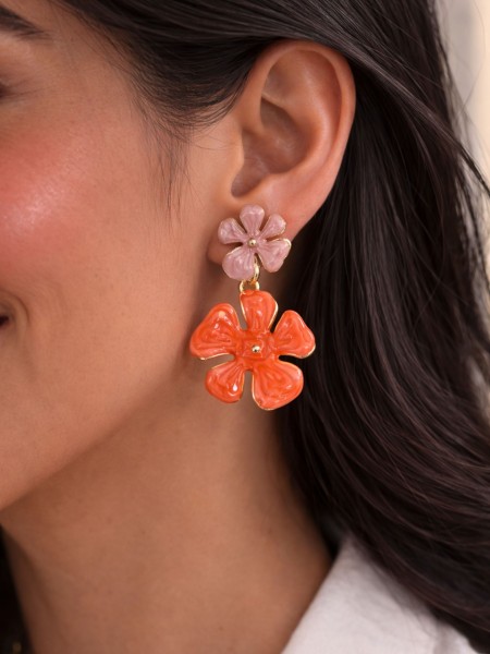 PENDIENTES DOBLE FLOWER